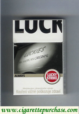 Lucky Strike Always Lights cigarettes hard box